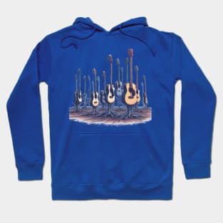 Guitars growing from the ground Hoodie